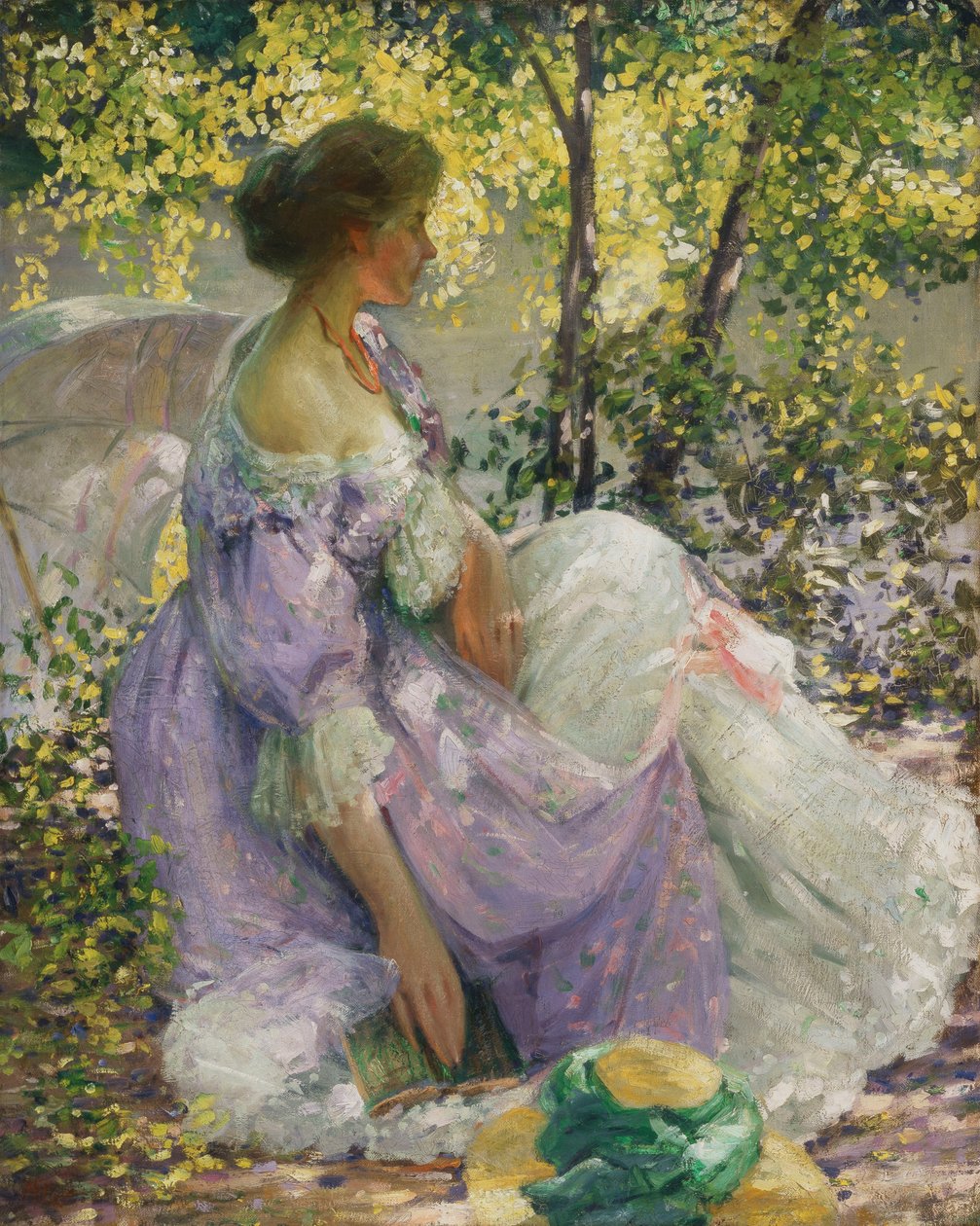 A kertben alkotó: Richard Emil Miller