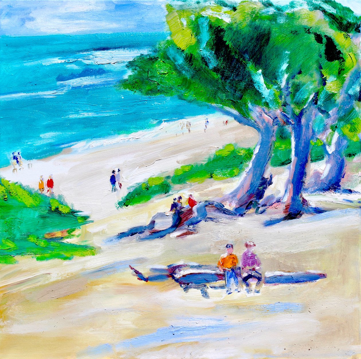 Cypress Tree and Beach, Carmel, 2019 alkotó: Richard Fox