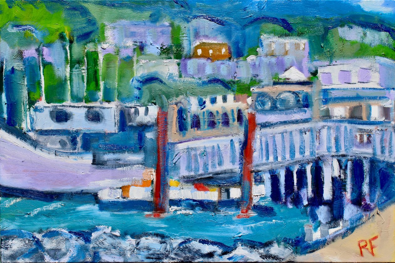 Gangway and Boat, Tiburon, 2019 alkotó: Richard Fox