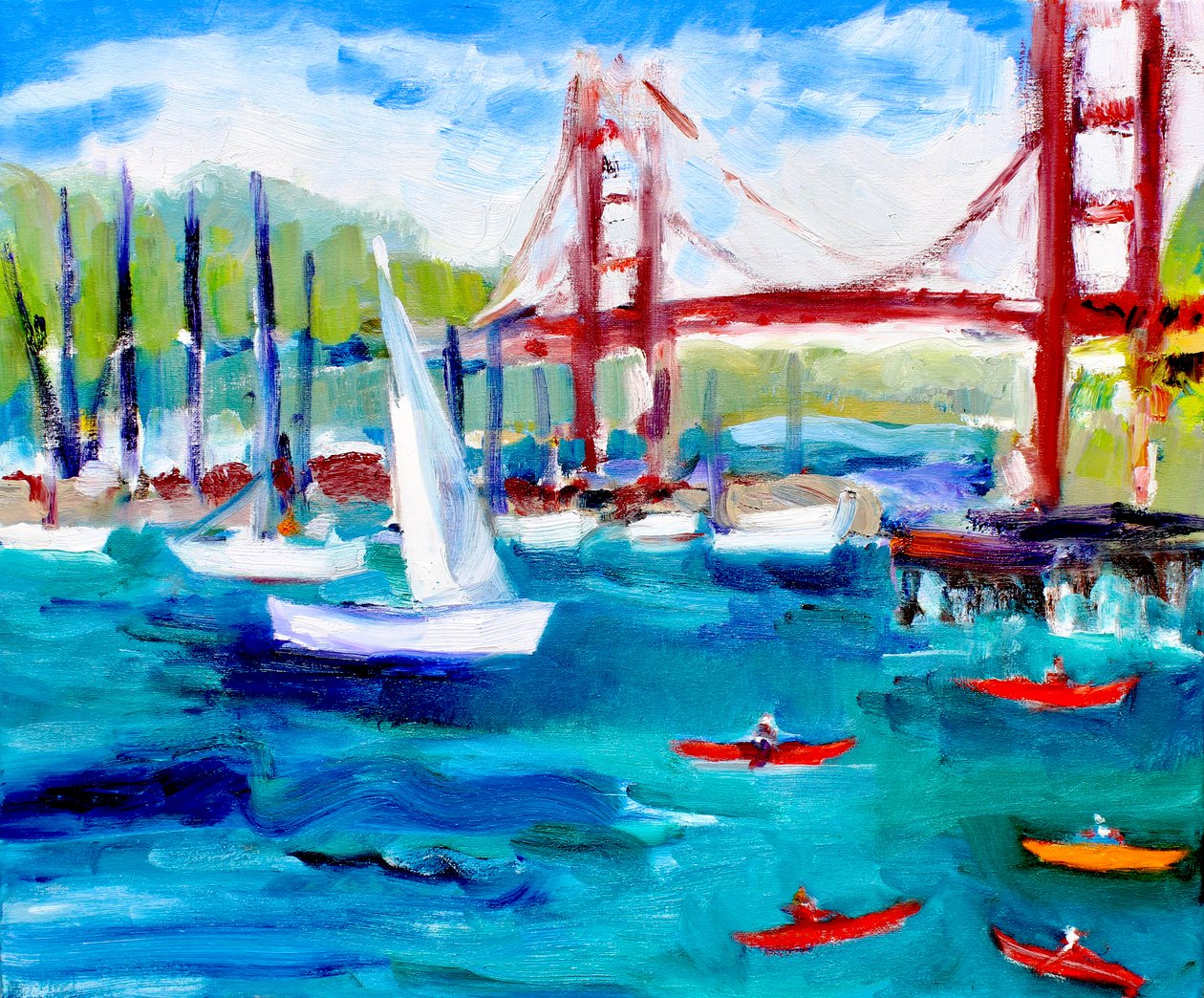 Golden Gate híd ködben, 2019 alkotó: Richard Fox