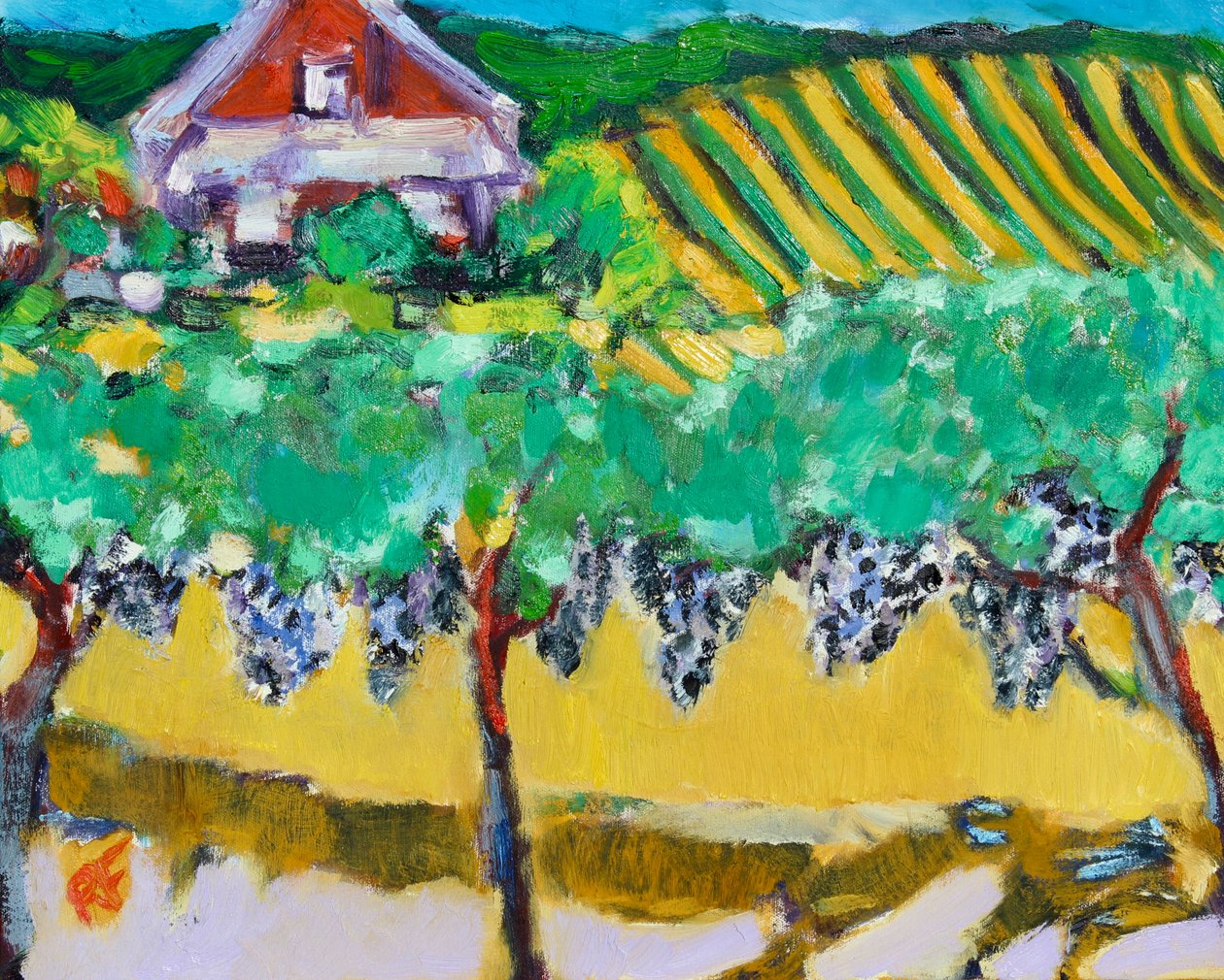 Merlot Grapes, Napa, 2017 alkotó: Richard Fox