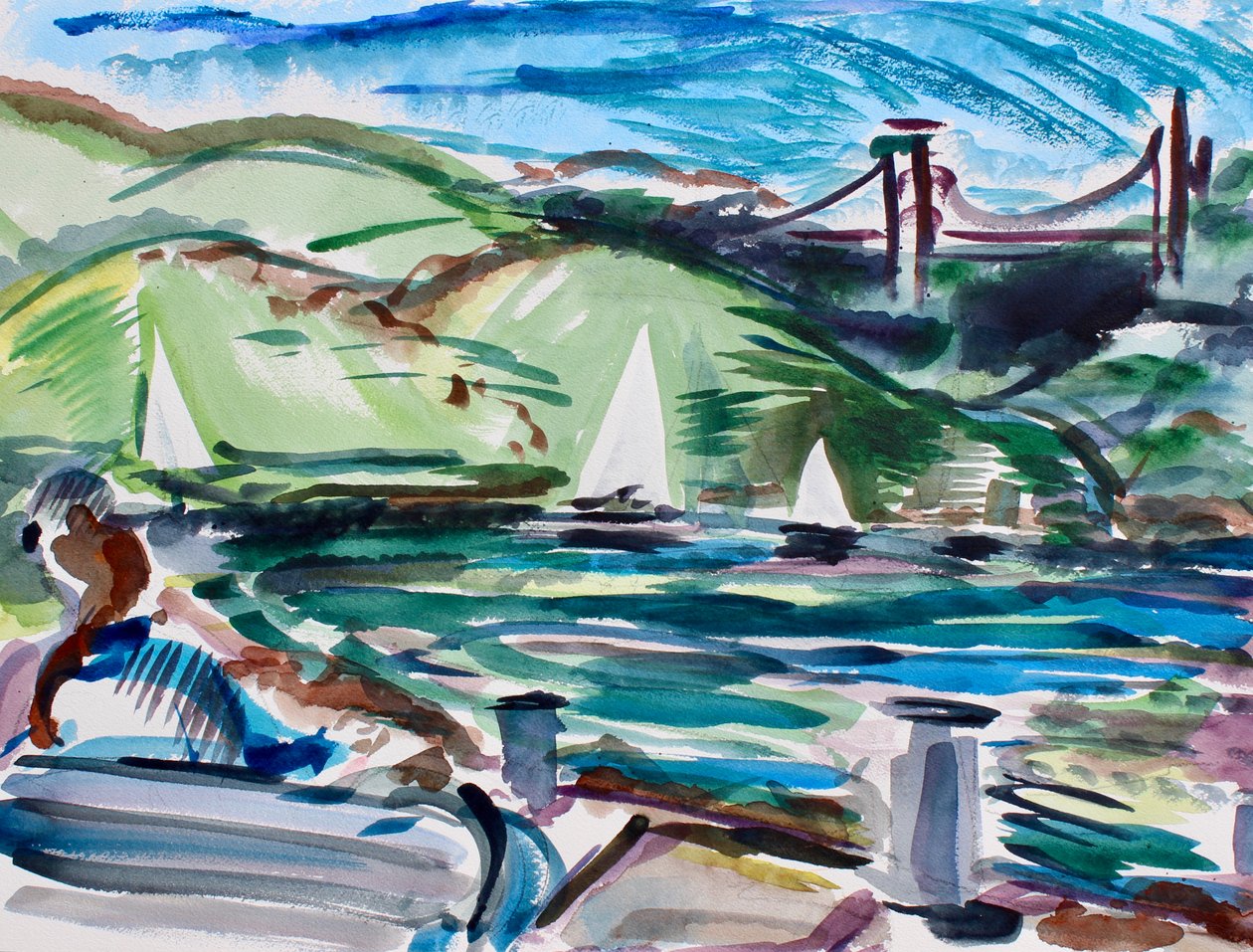 Vitorlások, Tiburon, 2017 alkotó: Richard Fox