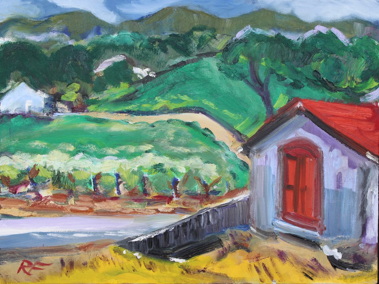 A vörös ajtó, Sonoma, 2017 alkotó: Richard Fox