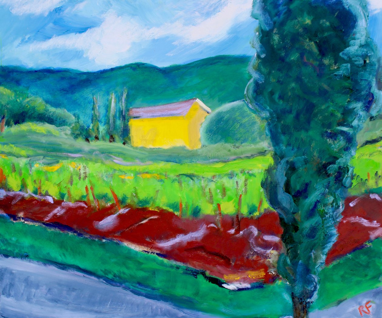 Sárga ház, Sonoma, 2017 alkotó: Richard Fox