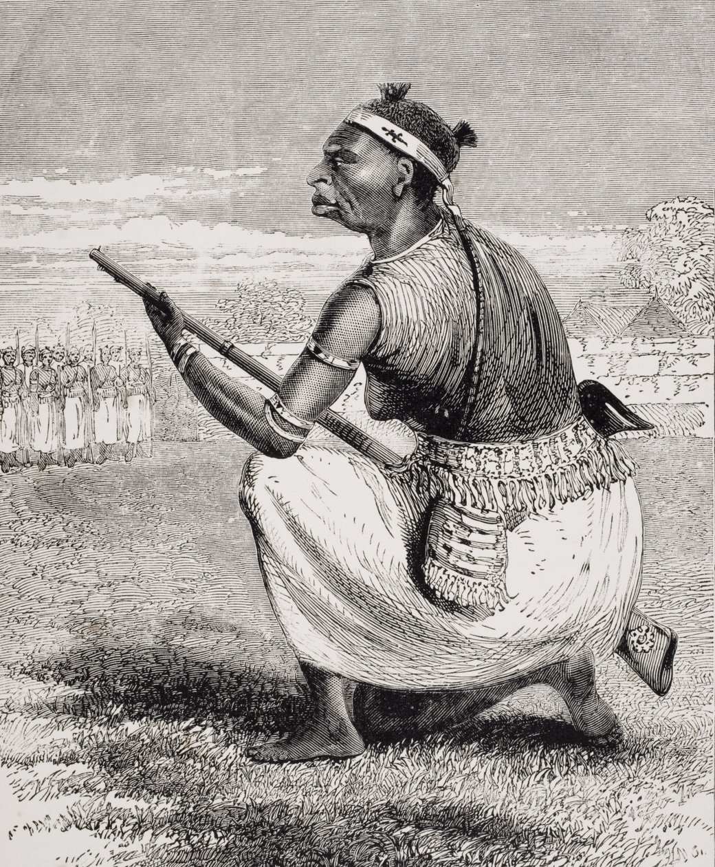 A Richards Amazoni Brigád főtisztje, Isabel Burton (1831-96) "Sir Richard Burton kapitány élete, II. kötet" című, 1893-ban kiadott művéből. alkotó: Richard Francis Burton