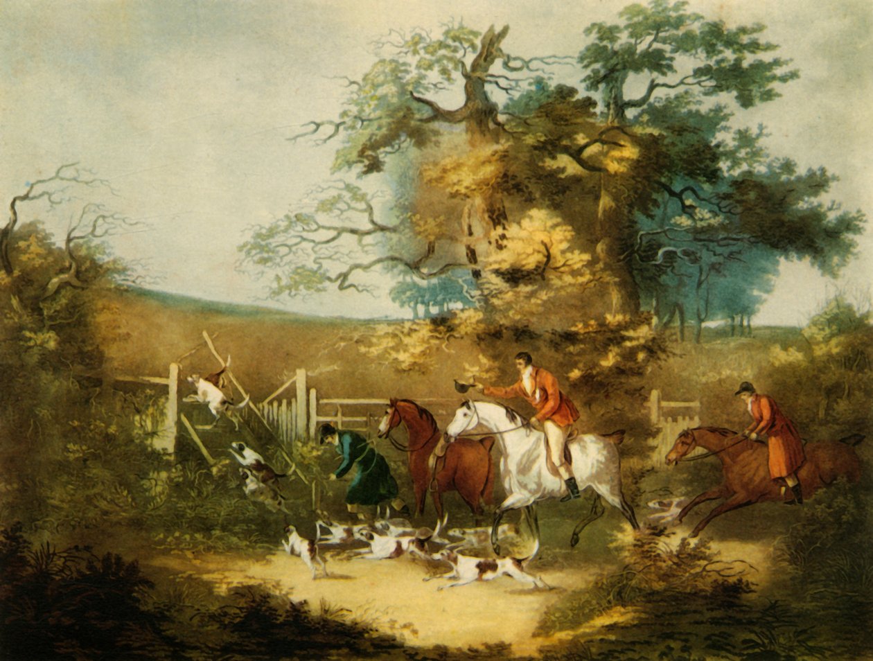 „Rókavadászat”, 1806, 1944. alkotó: Richard Gilson Reeve