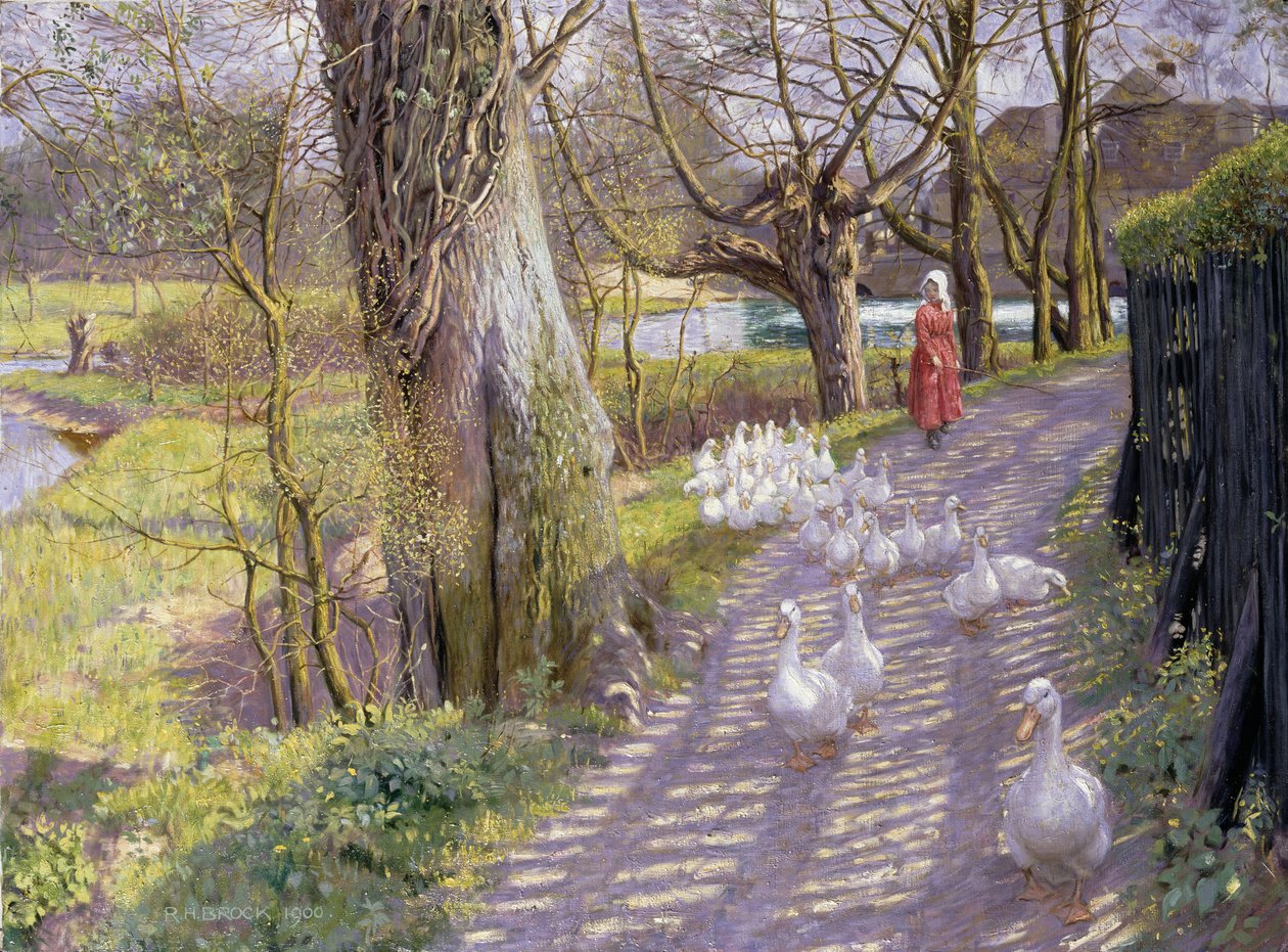 Az ösvény a malomtó mellett, 1900 alkotó: Richard Henry Brock