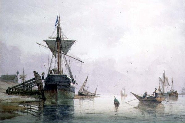 Shoreham (akvarell papíron) alkotó: Richard Henry Nibbs