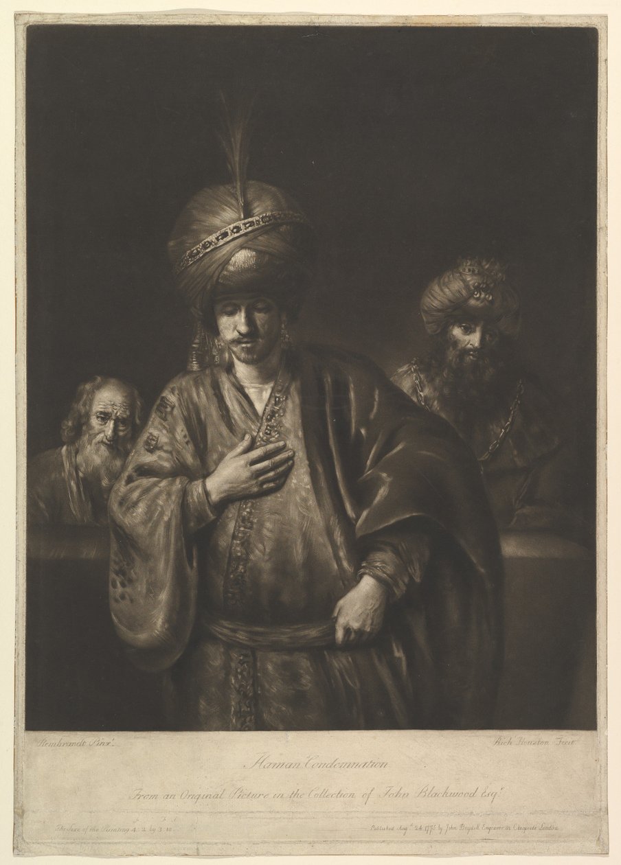 Hámán elítélése, 1740-75. alkotó: Richard Houston