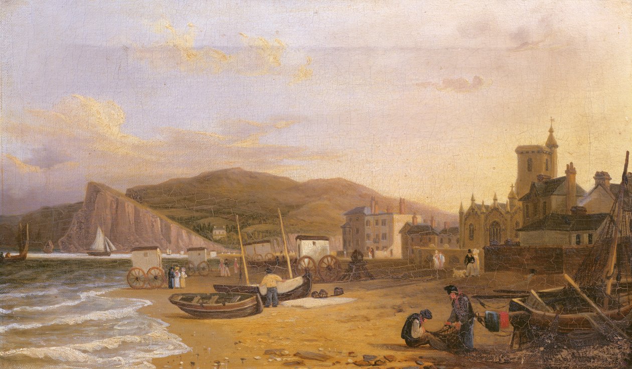 Teignmouth általános képe, 1820 alkotó: Richard Hume Lancaster
