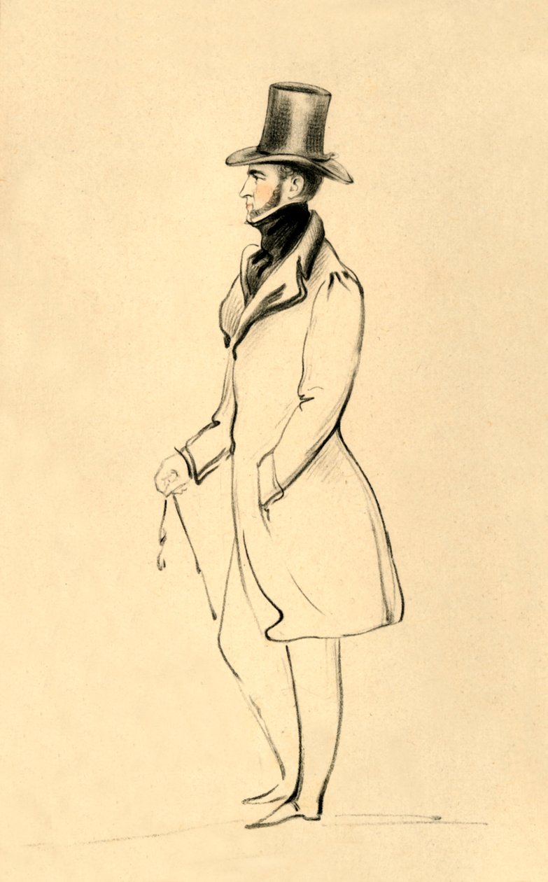 Egy pembrokeshire-i ember – Pembroke grófja, 1841. alkotó: Richard James Lane