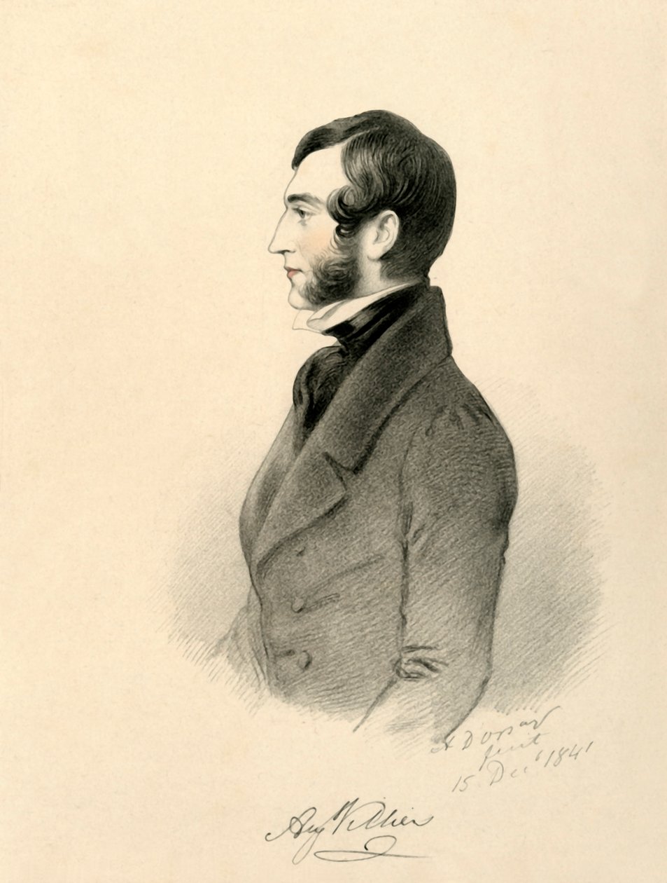 August Villiers, 1841. alkotó: Richard James Lane