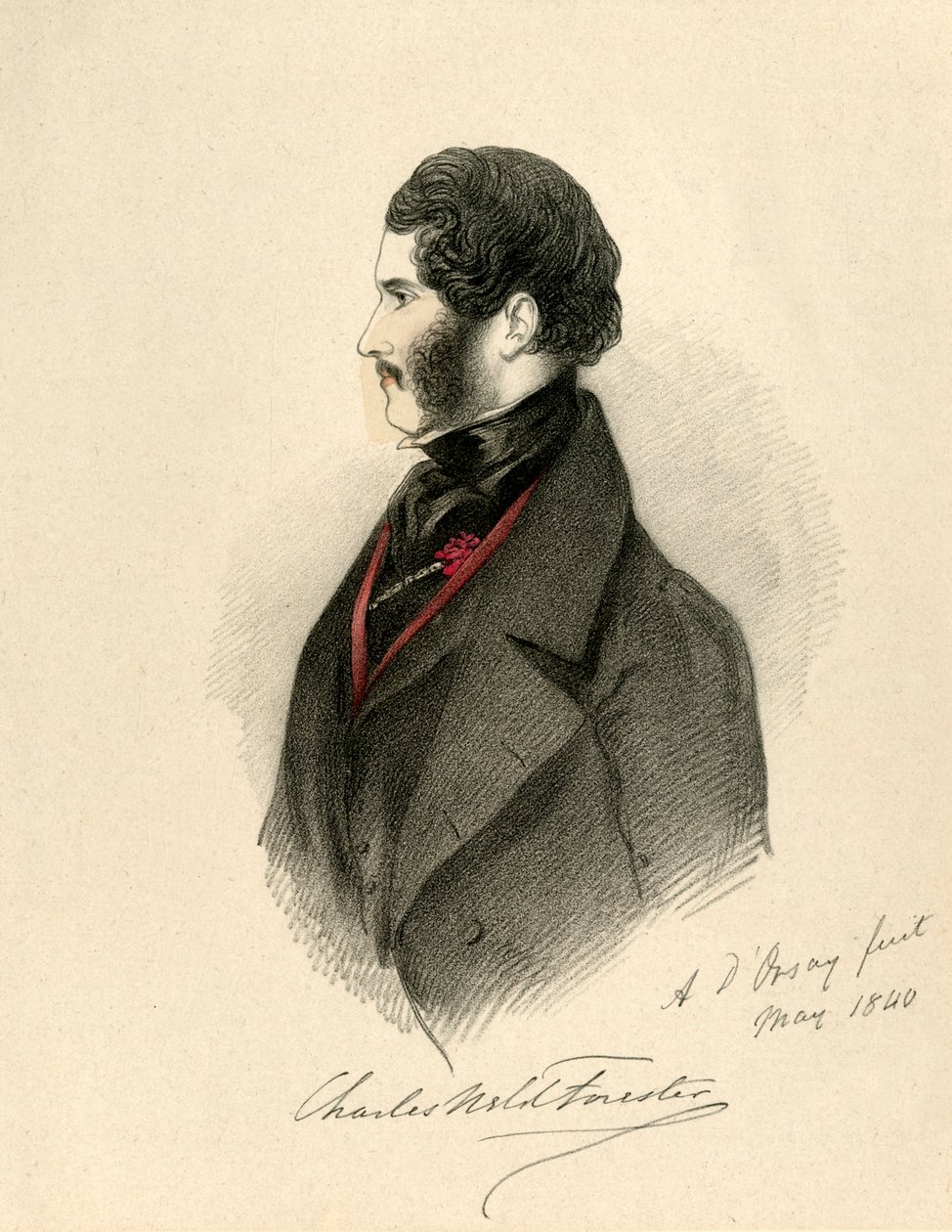 Charles Weld Forester, 1840. alkotó: Richard James Lane