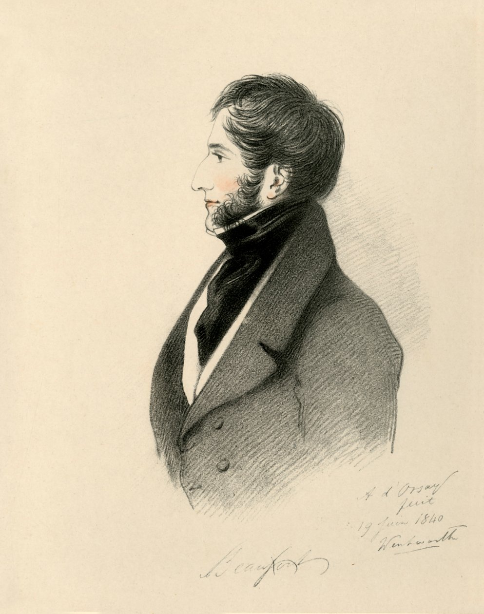 Beaufort hercege, 1840. alkotó: Richard James Lane