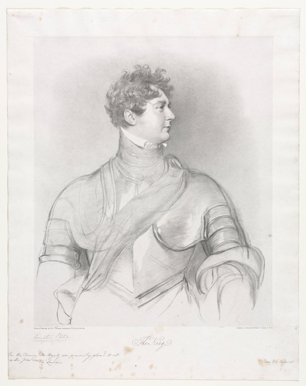 Nagy-Britannia királya, IV. György. alkotó: Richard James Lane