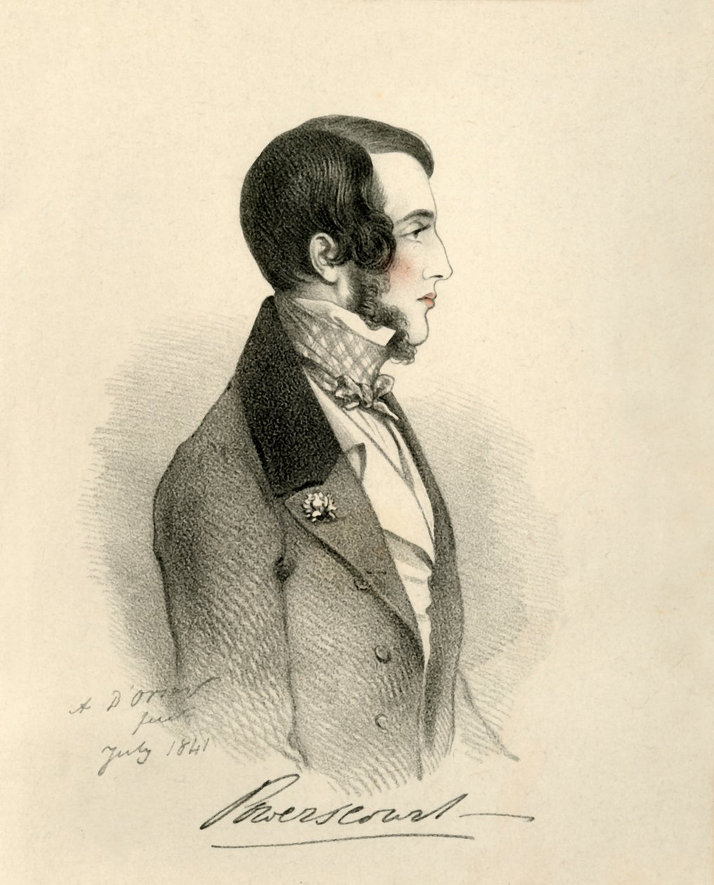 Powerscourt vikomt, 1841. alkotó: Richard James Lane
