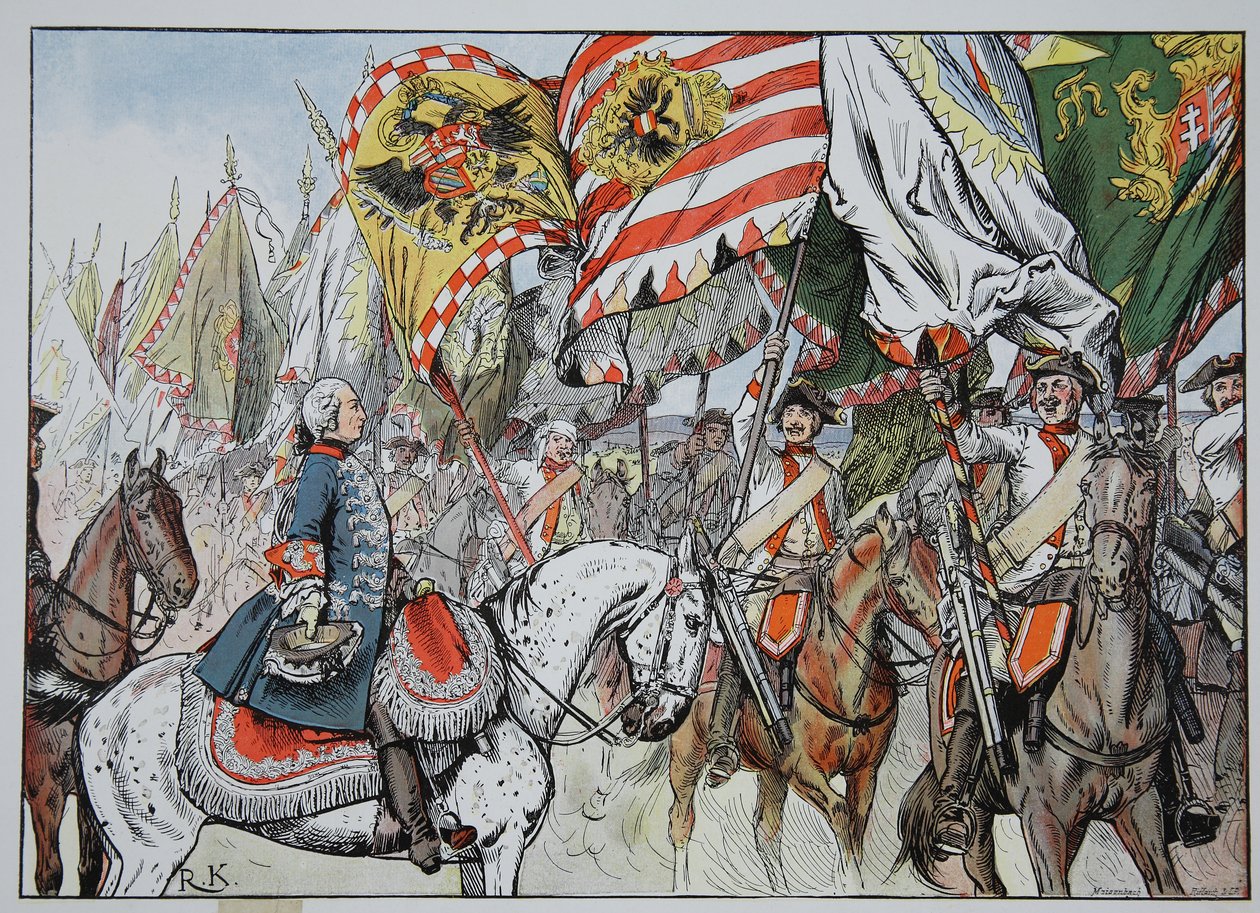A győzelem ujjongásában, Hohenfriedberg, 1745. június 4. alkotó: Richard Knoetel