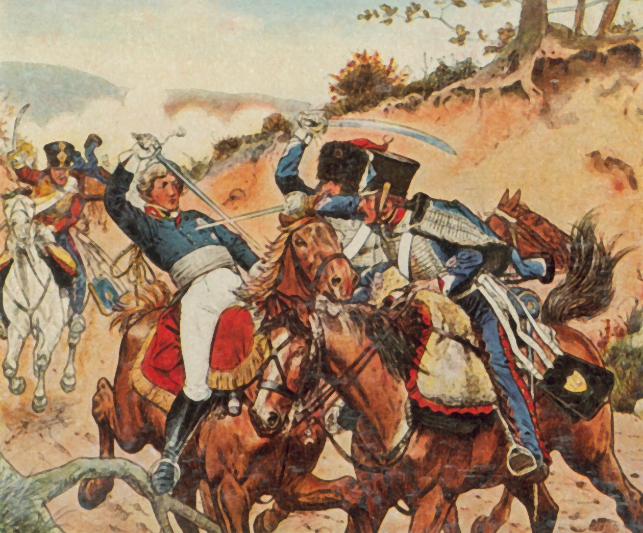 Lajos Ferdinánd porosz herceg hősi halála Saalfeld közelében alkotó: Richard Knotel