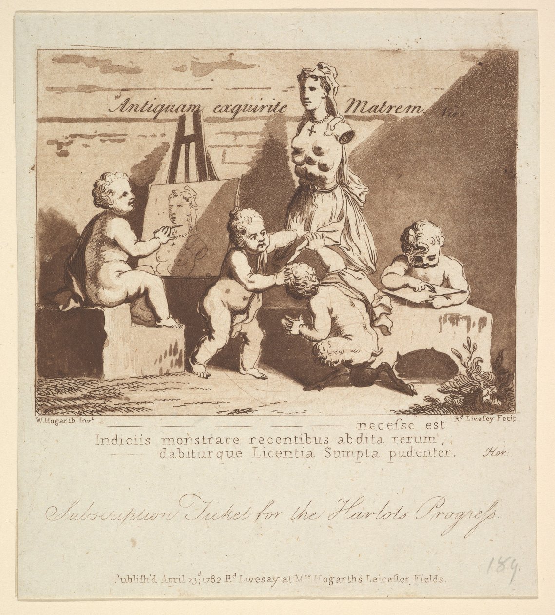 Fiúk kukucskálnak a természetben, 1782. alkotó: Richard Livesay