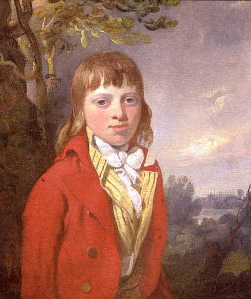 John Vernon, Wherstead Hall „elhagyó portréja”, az Eton College kápolnával a háttérben alkotó: Richard Livesay
