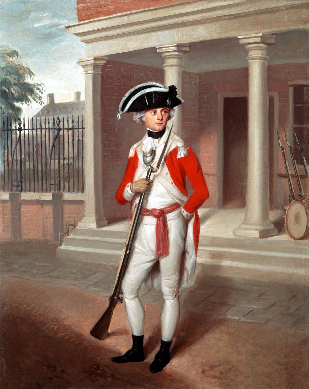 George Belson hadnagy, haditengerészet, Chatham, 1780 körül (olaj, vászon) alkotó: Richard Livesay