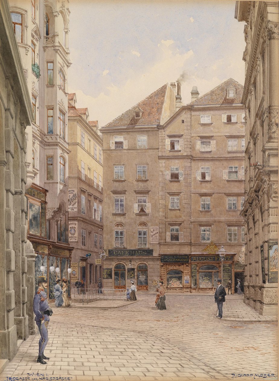 Bécs Irisgasse kontra Naglergasse alkotó: Richard Moser