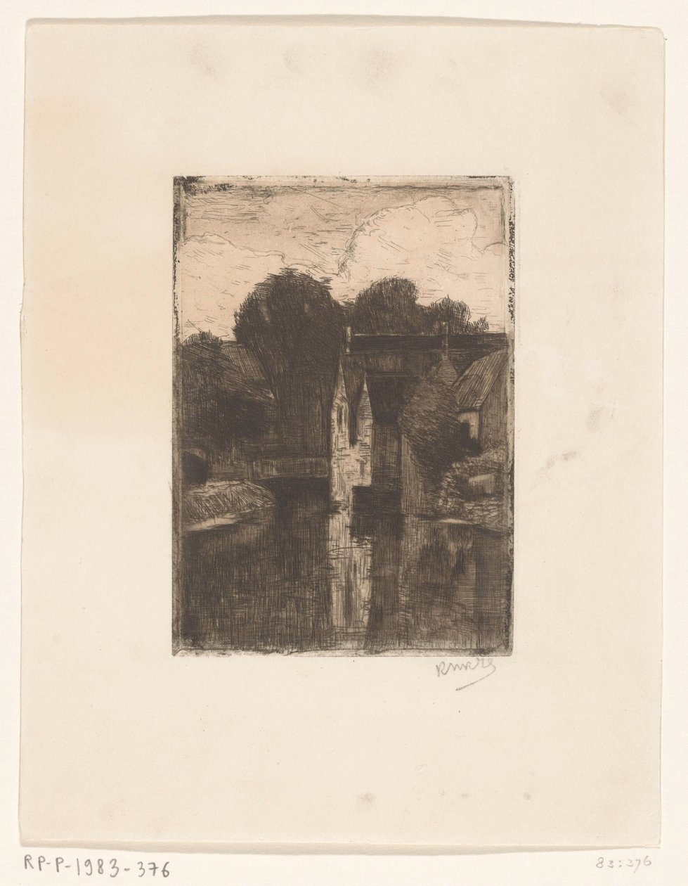 Házak a vízen alkotó: Richard Nicolaüs Roland Holst (signed by artist)