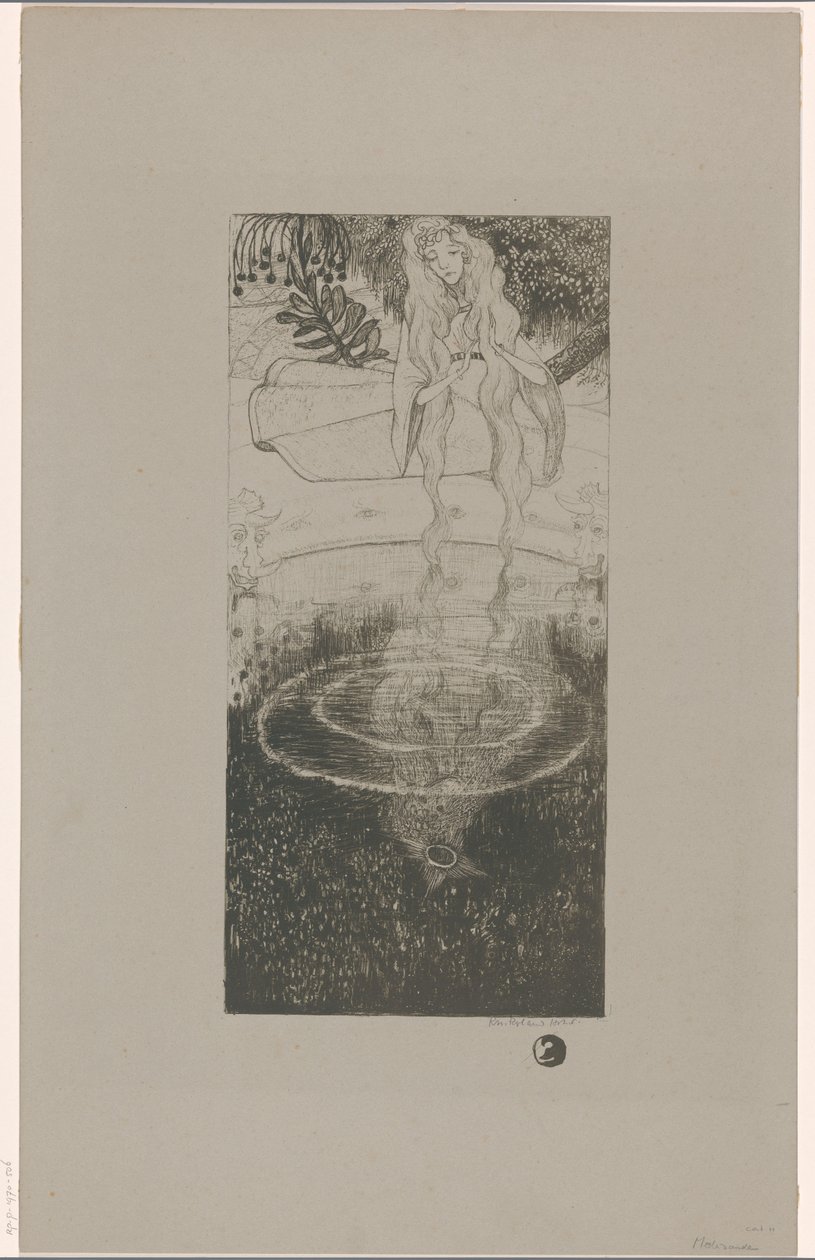 Mélisande a vízbe esett gyűrűjére néz alkotó: Richard Nicolaüs Roland Holst (signed by artist)
