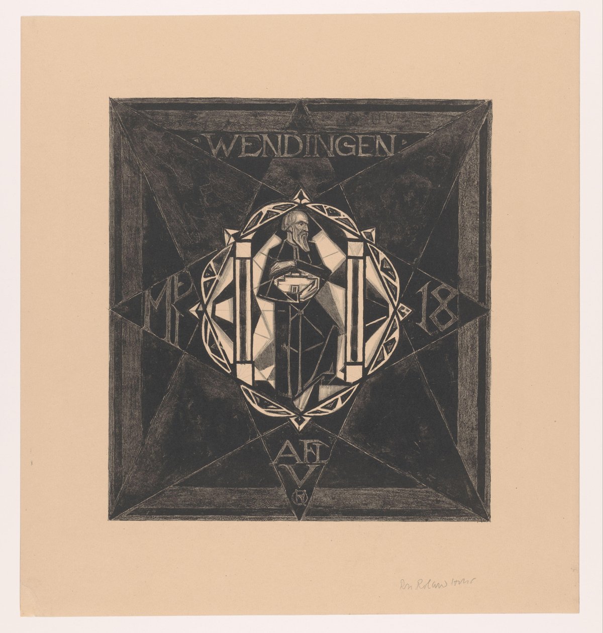Borítóterv ehhez: Wendingen, 1918 alkotó: Richard Nicolaüs Roland Holst (signed by artist)