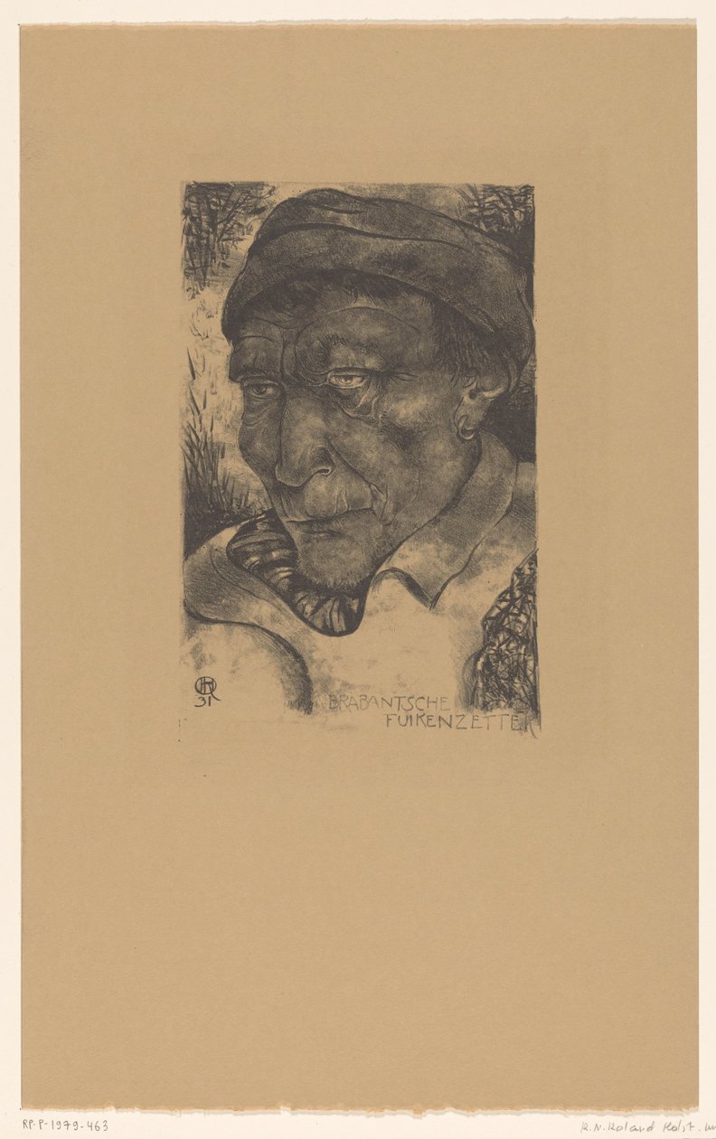 Brabantse fyke szetter (eredeti cím az objektumon) Brabant típusok (eredeti sorozatcím) alkotó: Richard Nicolaüs Roland Holst