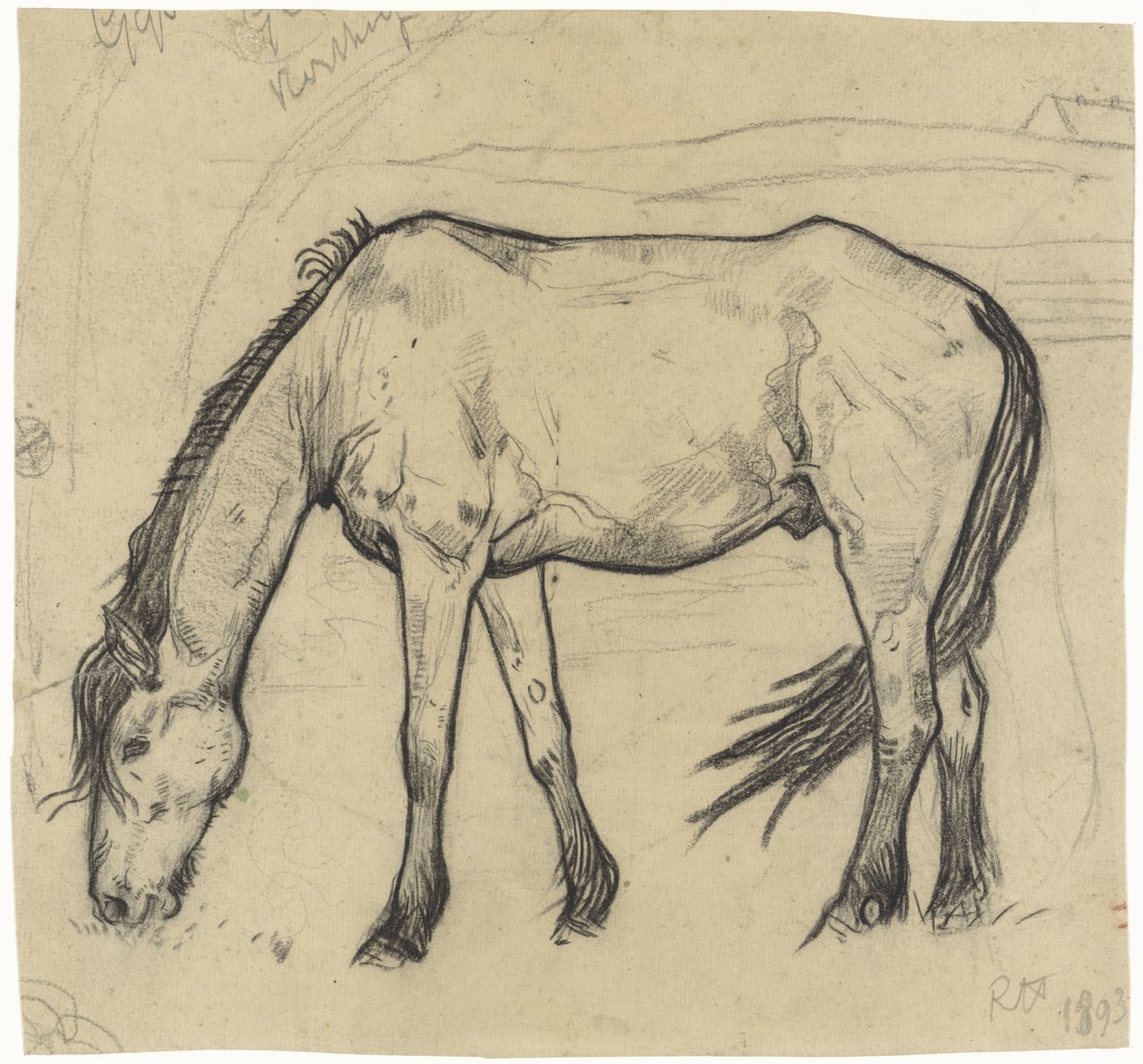 Legelő ló Noordwijkban alkotó: Richard Nicolaüs Roland Holst