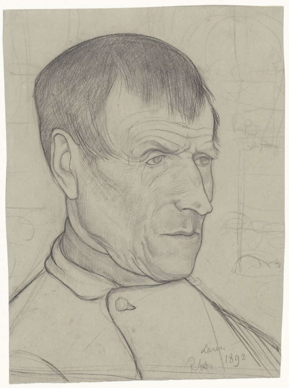Egy lareni férfi feje alkotó: Richard Nicolaüs Roland Holst