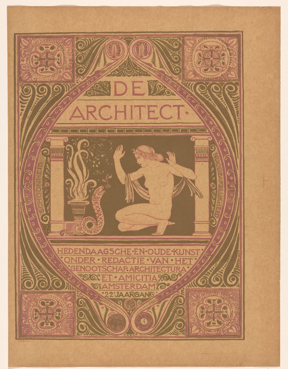 Borítóterv ehhez: De Architect, 1911 alkotó: Richard Nicolaüs Roland Holst