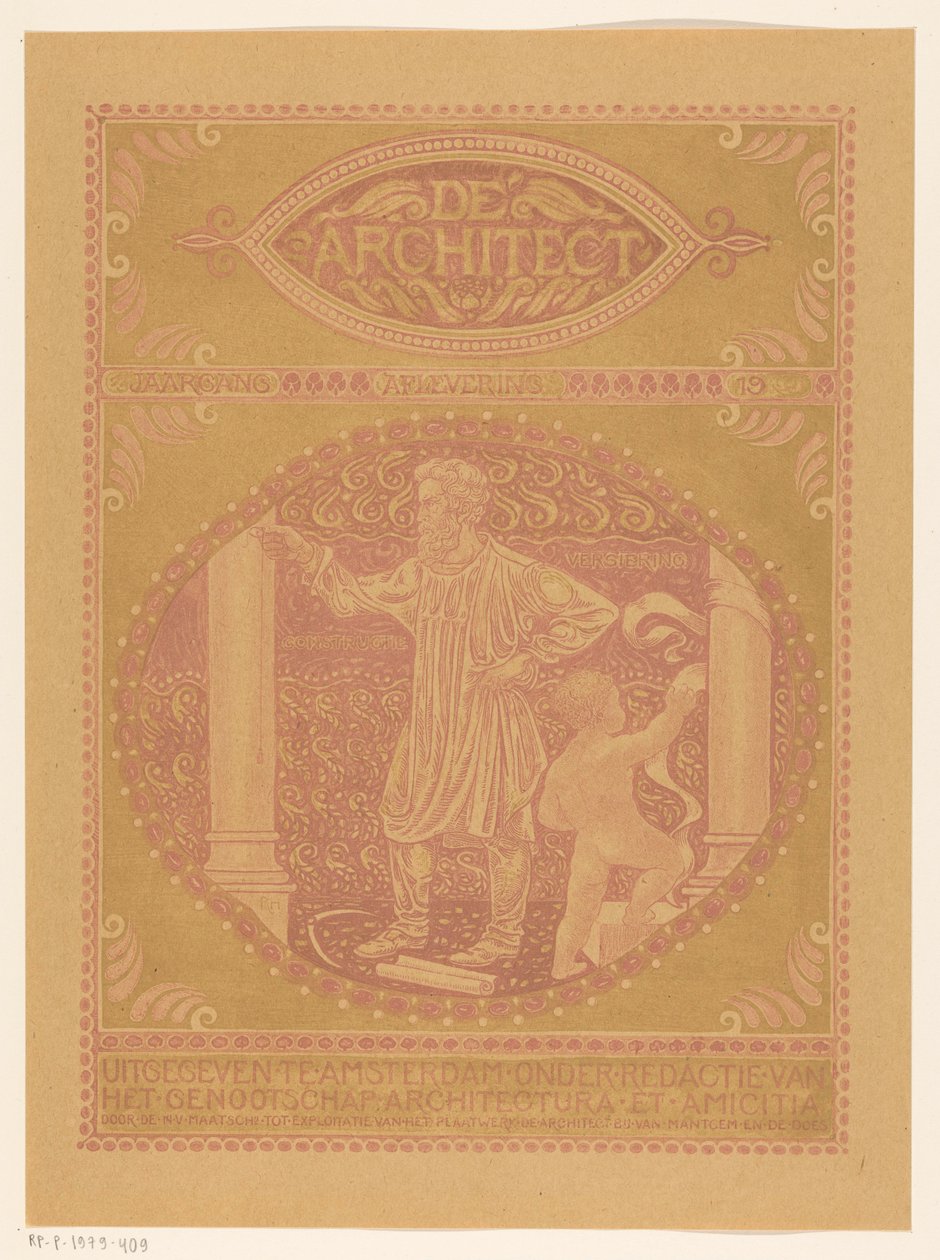 Borítóterv ehhez: De Architect, 1911 alkotó: Richard Nicolaüs Roland Holst