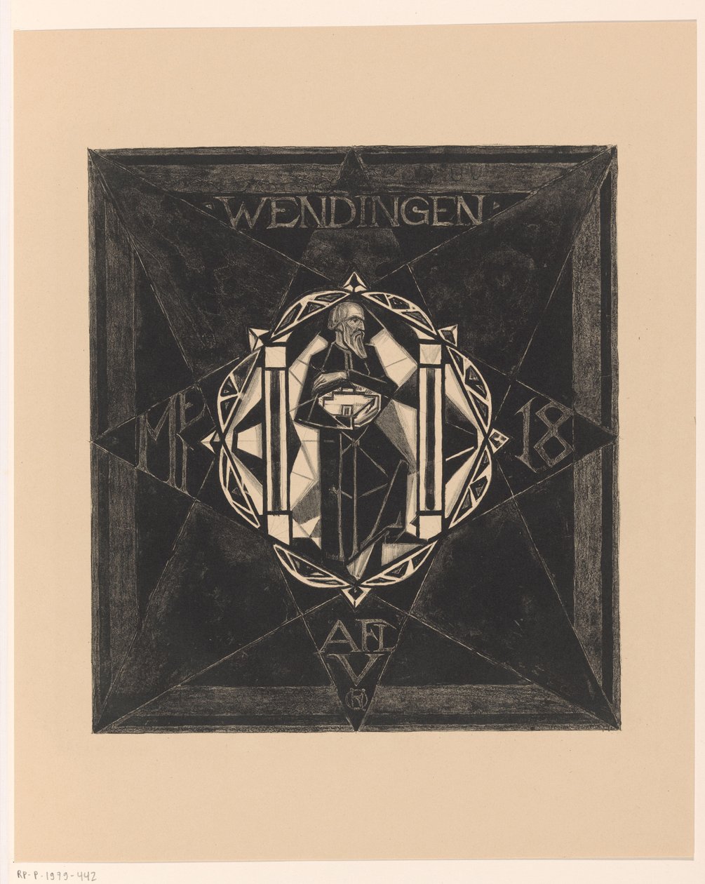 Borítóterv ehhez: Wendingen, 1918 alkotó: Richard Nicolaüs Roland Holst