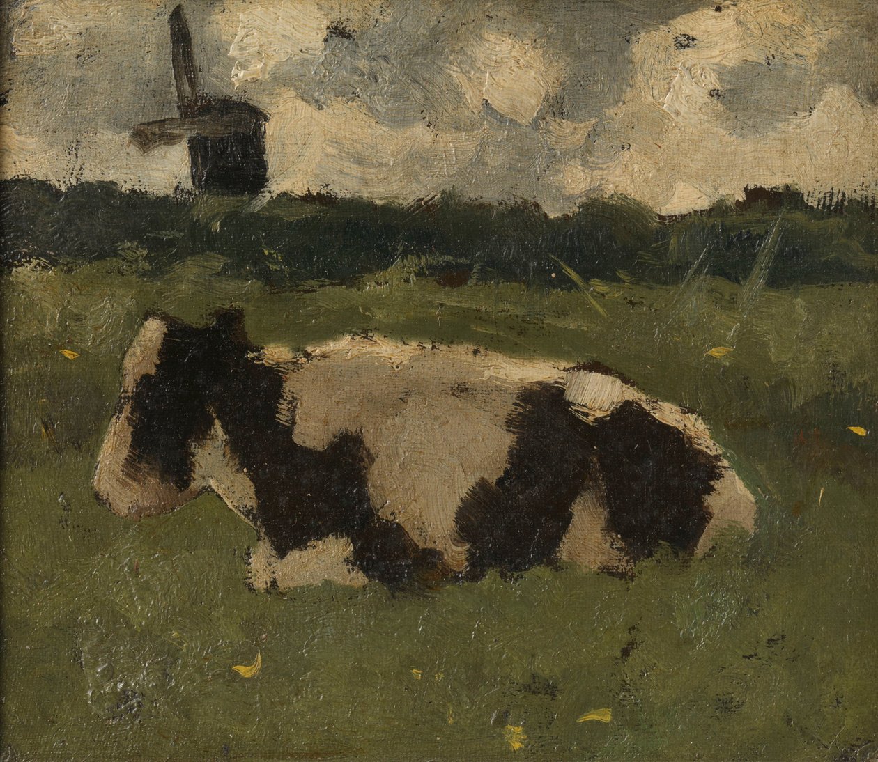 Pihenő tehén malomban alkotó: Richard Nicolaüs Roland Holst