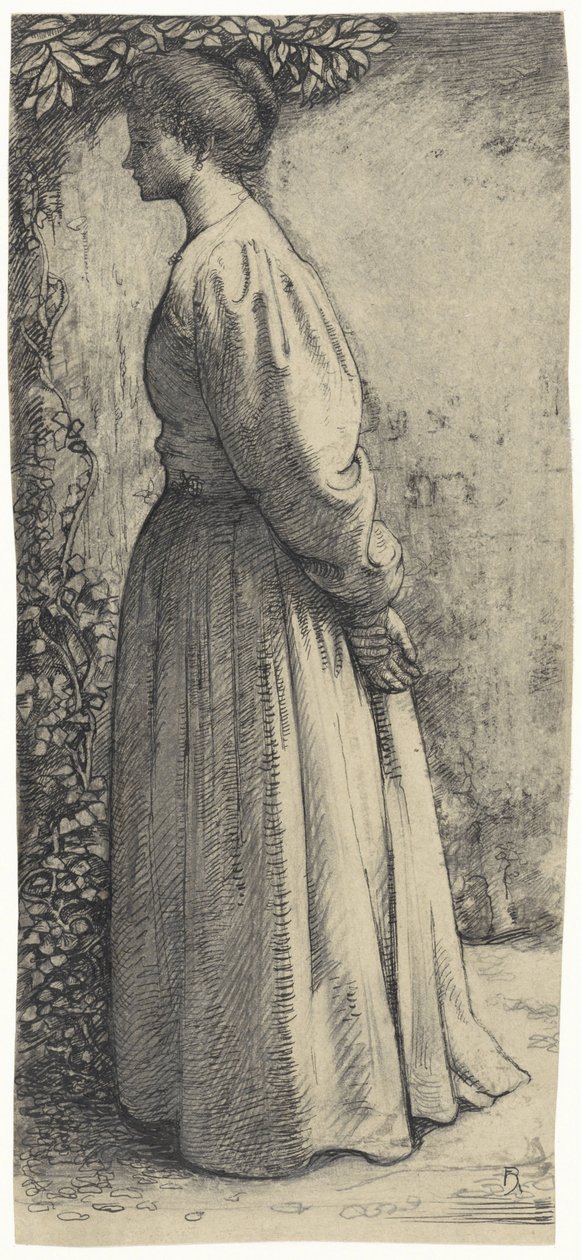 Álló nő, oldalról alkotó: Richard Nicolaüs Roland Holst