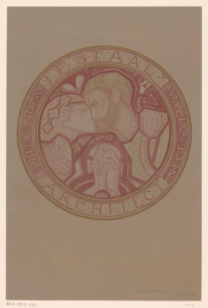 Bélyegterv: J.F. Acél alkotó: Richard Nicolaüs Roland Holst