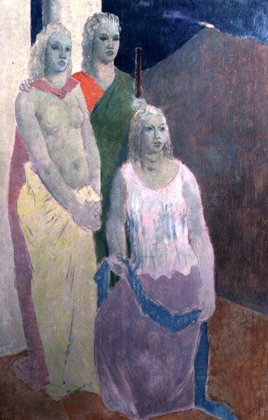 Három nővér (olaj) alkotó: Richard Norman Shaw
