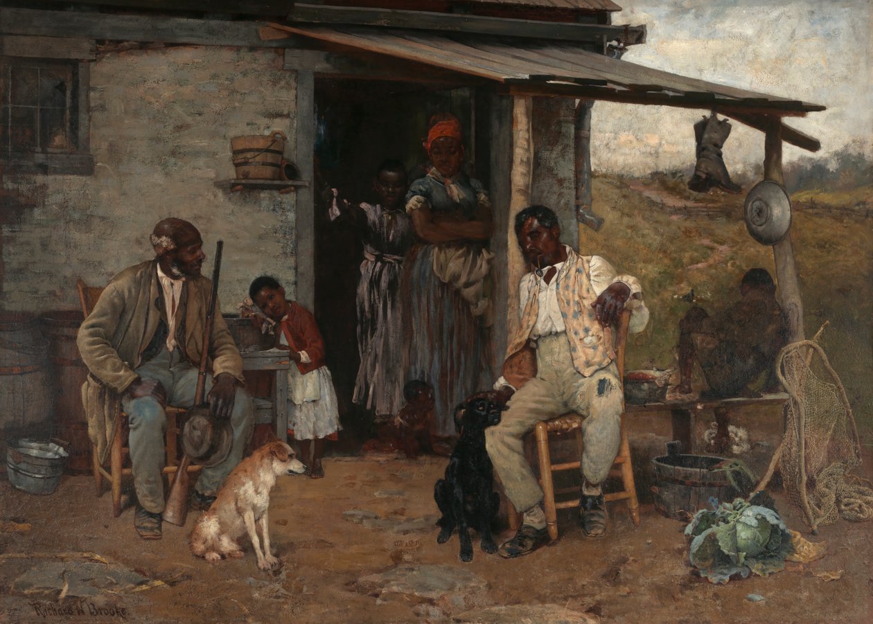 Kutyacsere, 1881. alkotó: Richard Norris Brooke