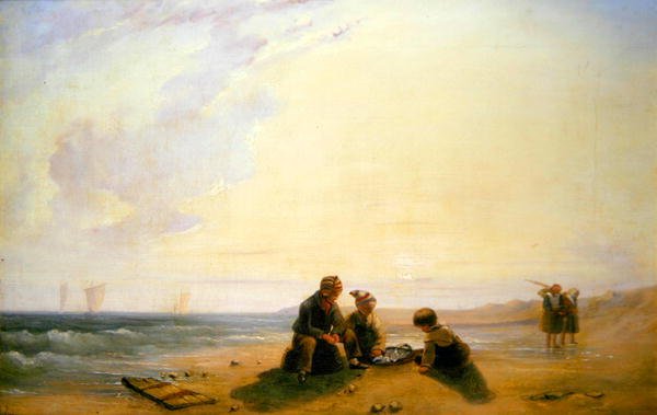 Francia tengerparti jelenet alkotó: Richard Parkes (attr. to) Bonington