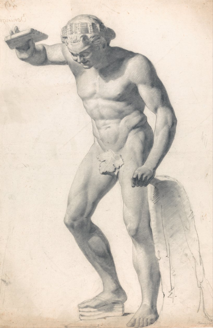 Egy faun csövekkel alkotó: Richard Parkes Bonington