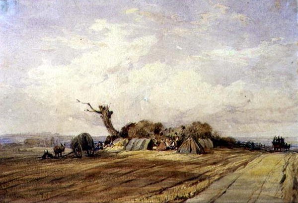 Egy cigány tábor alkotó: Richard Parkes Bonington