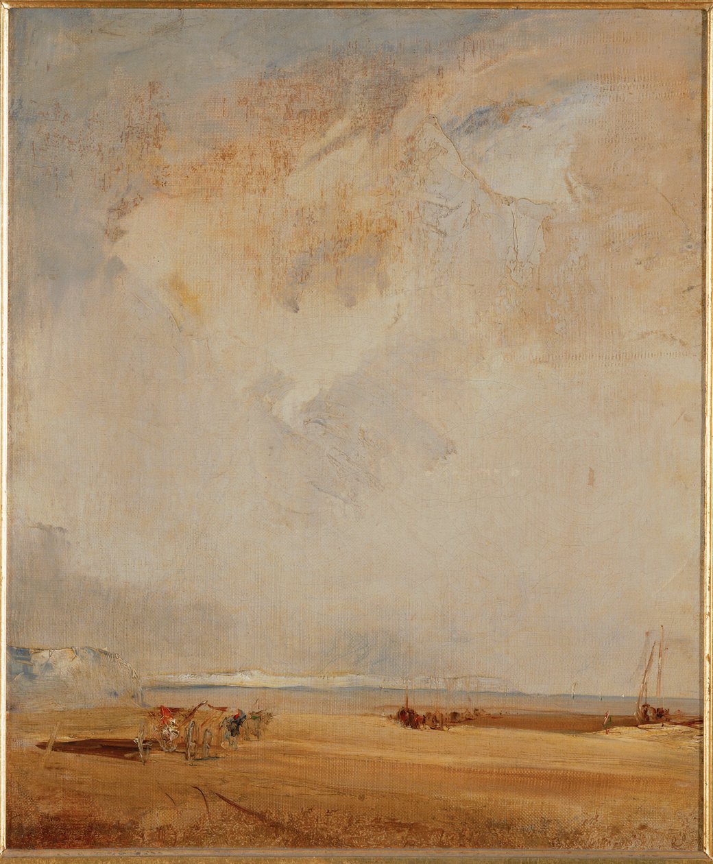 A normandiai tengerpart látványa ... alkotó: Richard Parkes Bonington