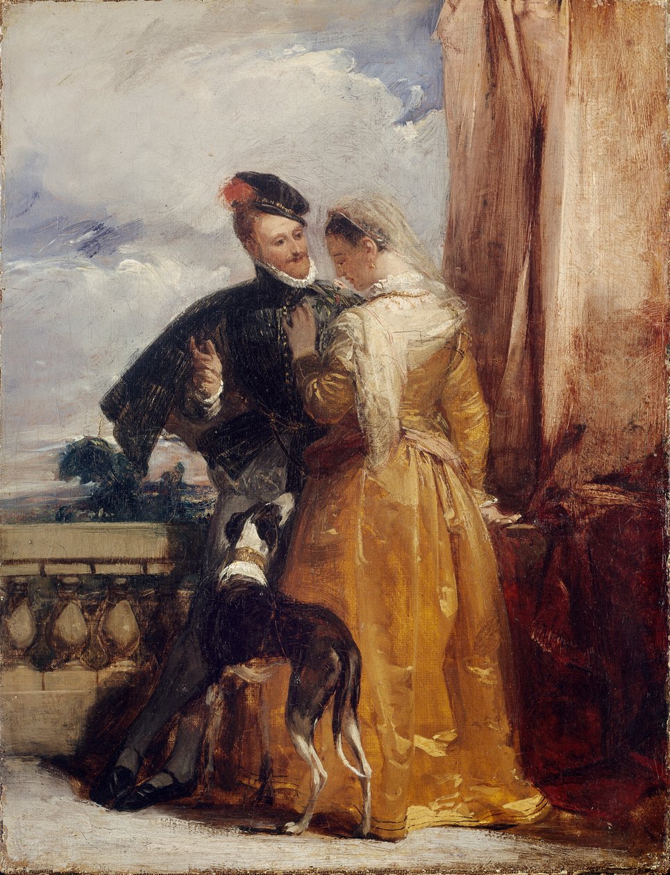 Amy Robsart és Leicester grófja, 1827 alkotó: Richard Parkes Bonington