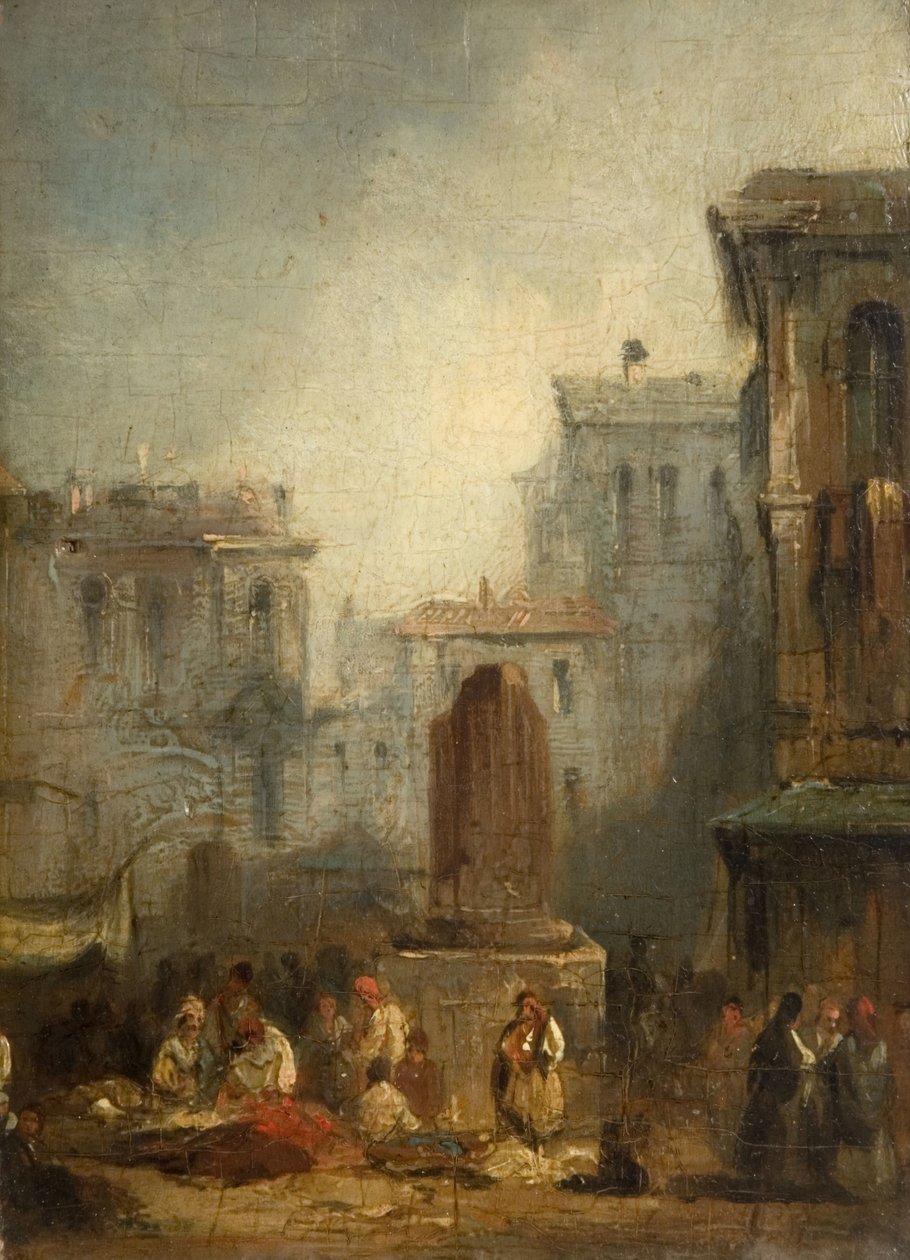 Egy olasz város, 1822-28. alkotó: Richard Parkes Bonington