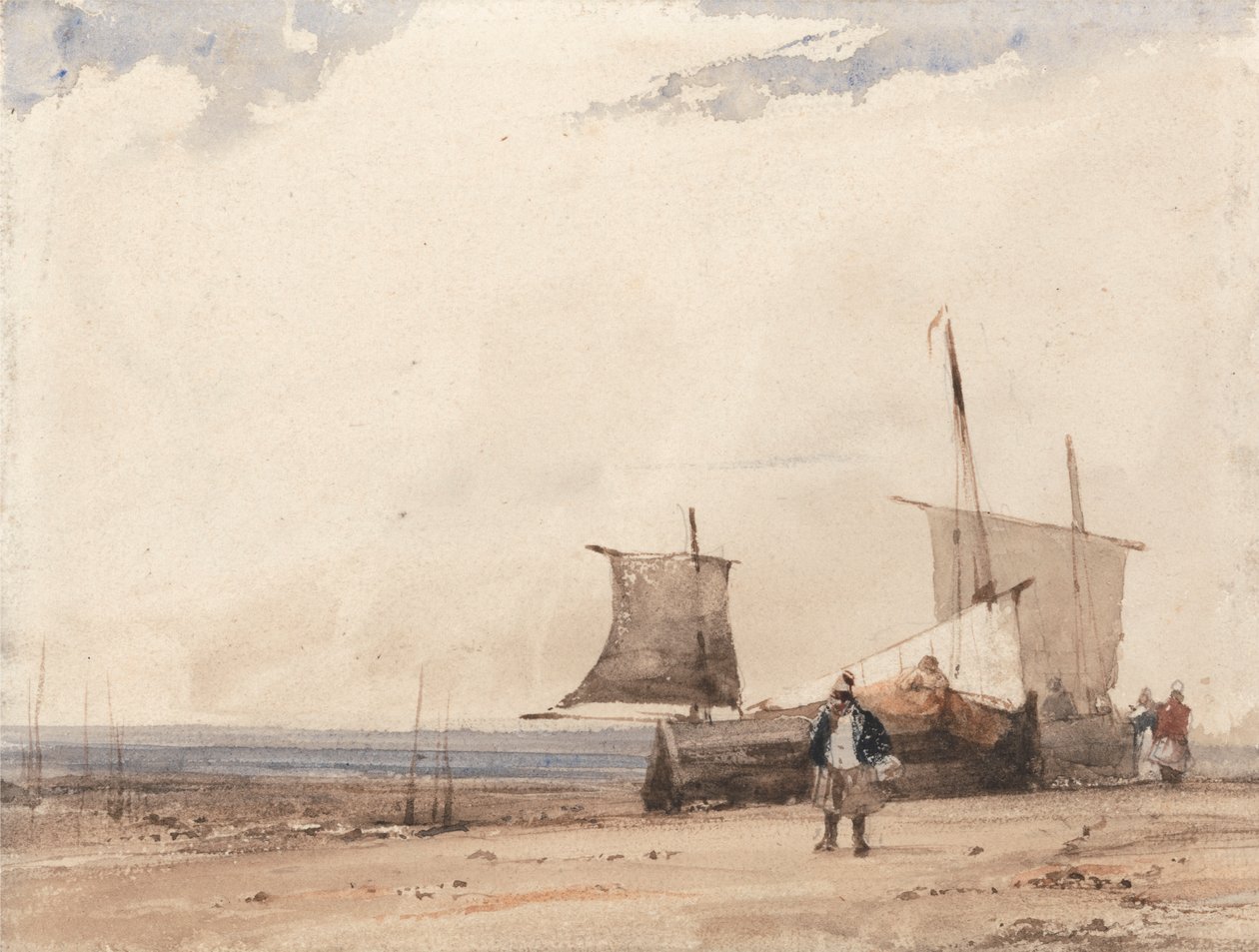 Tengerparti jelenet alkotó: Richard Parkes Bonington
