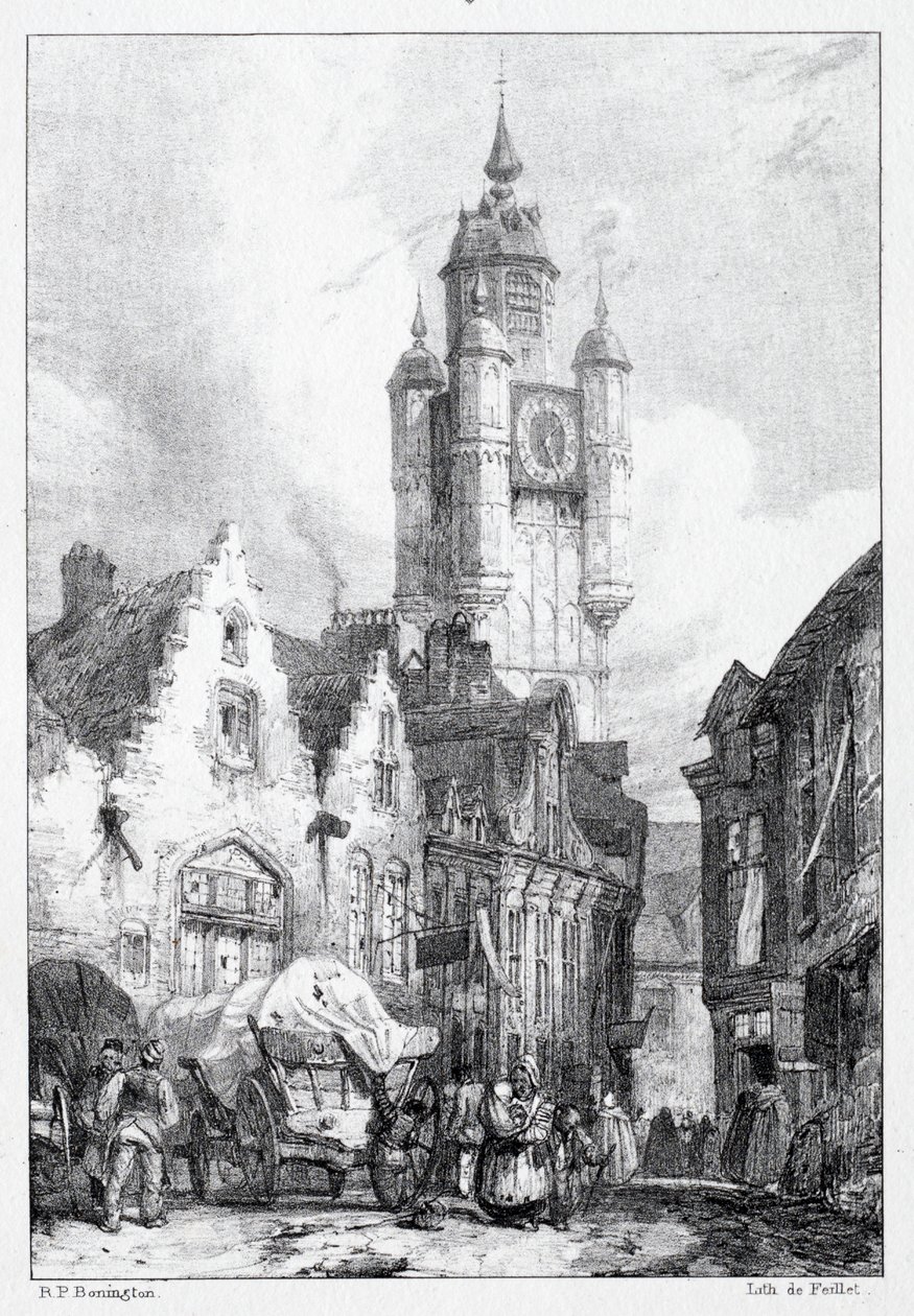 Bergues: A piactorony alkotó: Richard Parkes Bonington