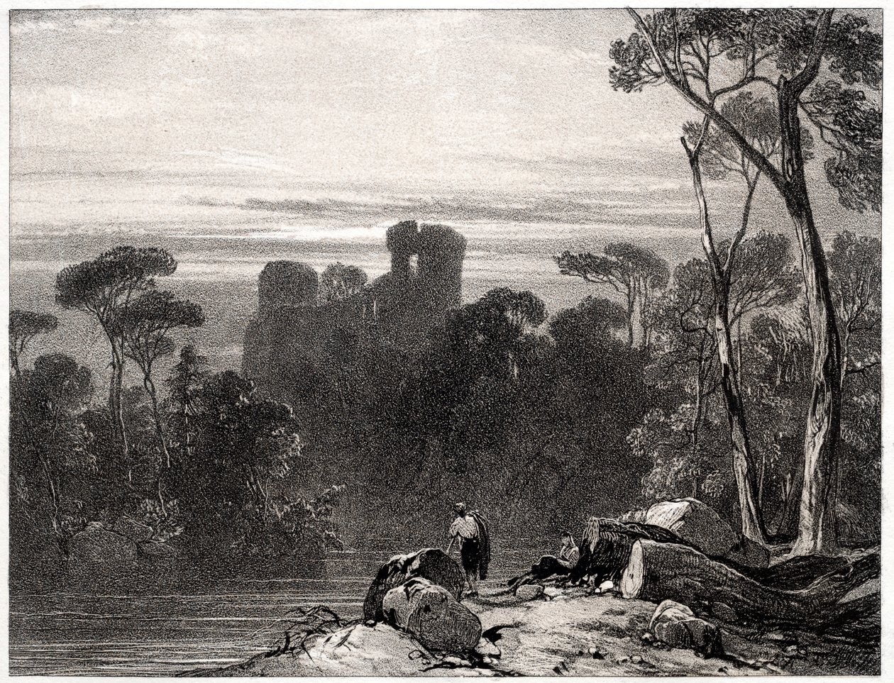 Bothwell kastély, 1826. alkotó: Richard Parkes Bonington