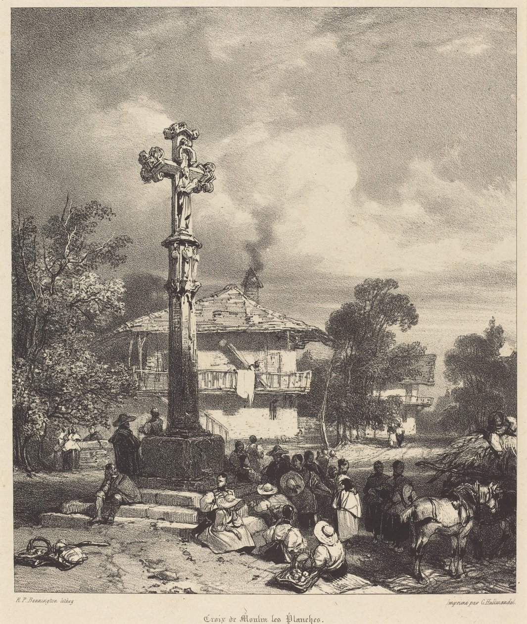 Moulin-les-Planches keresztje alkotó: Richard Parkes Bonington